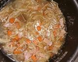 炊飯器で キノコの醤油バターピラフ作り方1写真