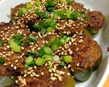 ＊減塩‼美味しくピーマンの肉詰め作り方3写真