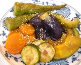 黒酢で！夏野菜の揚げびたし作り方8写真