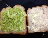 塩揉みキャベツのバシル風味サンド作り方5写真