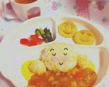 簡単キャラごはん★アンパンマンカレー作り方5写真