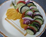 夏野菜の重ね蒸し　オリーブオイルソース作り方2写真