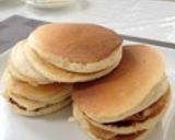 HM卵牛乳なし簡単幼児朝食豆乳パンケーキ作り方8写真