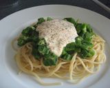 たらこサワークリームとオクラの冷製パスタ作り方4写真
