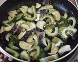 茄子とゴーヤの味噌マヨ炒め♫作り方3写真