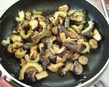 茄子とゴーヤの味噌マヨ炒め♫作り方4写真