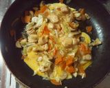 油を使わずヘルシー！野菜たっぷり親子丼☆作り方5写真
