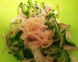 ゴーヤとみょうがで夏のかきあげ作り方1写真