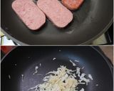 青空の下で♫　簡単☆SPAMドック作り方2写真