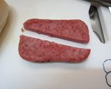 青空の下で♫　簡単☆SPAMドック作り方5写真