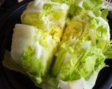 豪快に！ひき肉マヨ炒めかけ丸ごとレタス作り方1写真