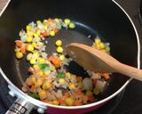 味噌風味♪ほっこりミルクリゾット♡作り方1写真