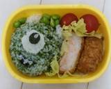 キャラ弁★モンスターズインクのマイク作り方4写真