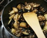m茄子とひき肉のエスニックバジル炒め作り方4写真