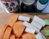 なんちゃって夏の、にんじんと長ネギの煮物作り方2写真
