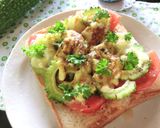 完熟トマトとゴーヤのカレー風味トースト作り方7写真