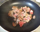 へちまを牛肉で炒めて祖母の味作り方2写真