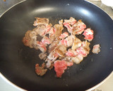 へちまを牛肉で炒めて祖母の味作り方2写真