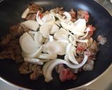 へちまを牛肉で炒めて祖母の味作り方3写真