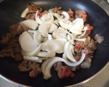へちまを牛肉で炒めて祖母の味作り方3写真