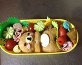 キャラ弁☆すやすやリラックマ弁当作り方4写真
