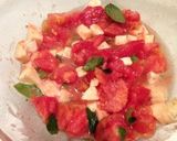 トマト牛の心臓でバジルたっぷり冷製パスタ作り方9写真