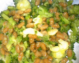 納豆とゴーヤーのワンタン皮包み揚げ作り方2写真
