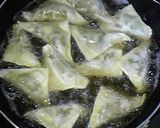 納豆とゴーヤーのワンタン皮包み揚げ作り方4写真