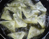 納豆とゴーヤーのワンタン皮包み揚げ作り方4写真