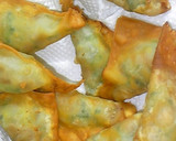 納豆とゴーヤーのワンタン皮包み揚げ作り方5写真