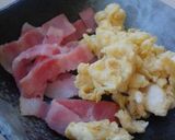 おにぎり：ベーコンエッグ（ピラフ風）作り方2写真