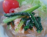 ホタテ缶でくずきりさっぱりサラダ作り方4写真