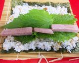 スパム巻き巻き☆アーモンド寿司作り方4写真