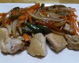 鶏塩焼きの甘酢野菜あんかけ作り方7写真