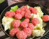 肉団子とキャベツのトマト味煮込み作り方7写真