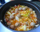 肉団子とキャベツのトマト味煮込み作り方10写真