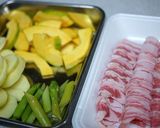 コリンキーと豚バラのバター醤油炒め作り方1写真
