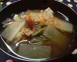 野菜たくさん醤油豚汁☆作り方5写真