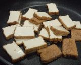 厚揚げとなすと牛肉をめんつゆで！！作り方2写真