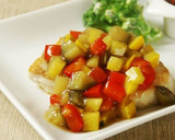 めかじきソテー、夏野菜の和風あんかけ作り方5写真