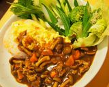 とっても簡単!!オムハヤシ♫作り方10写真