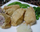 豆腐入りいなり蒸し餃子作り方5写真