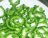 レンジで簡単、ゴーヤのサラダ作り方1写真