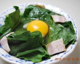 簡単♪ほうれん草ベーコン卵・ポパイエッグ作り方3写真