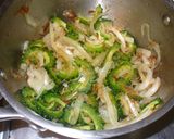 ゴーヤと温玉のぶっ掛けそうめん作り方2写真