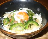 ゴーヤと温玉のぶっ掛けそうめん作り方7写真