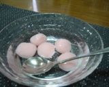 春色！さくら餅風味白玉の杏仁シロップ作り方4写真