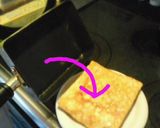 ハム卵チーズのホットサンド☆朝食に♪作り方5写真