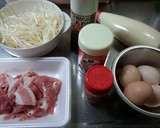 ☆★もやし&豚こまでとんぺい焼き風★☆作り方1写真
