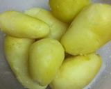 お盆にしその実入りポテトサラダ作り方1写真